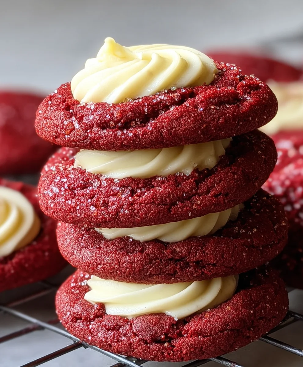 Cream Cheese Red Velvet Cookies - Delicious & Easy Recipe