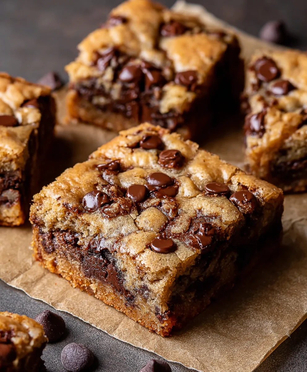 Easy Banana Chocolate Chip Cookie Bars-Best Recipe