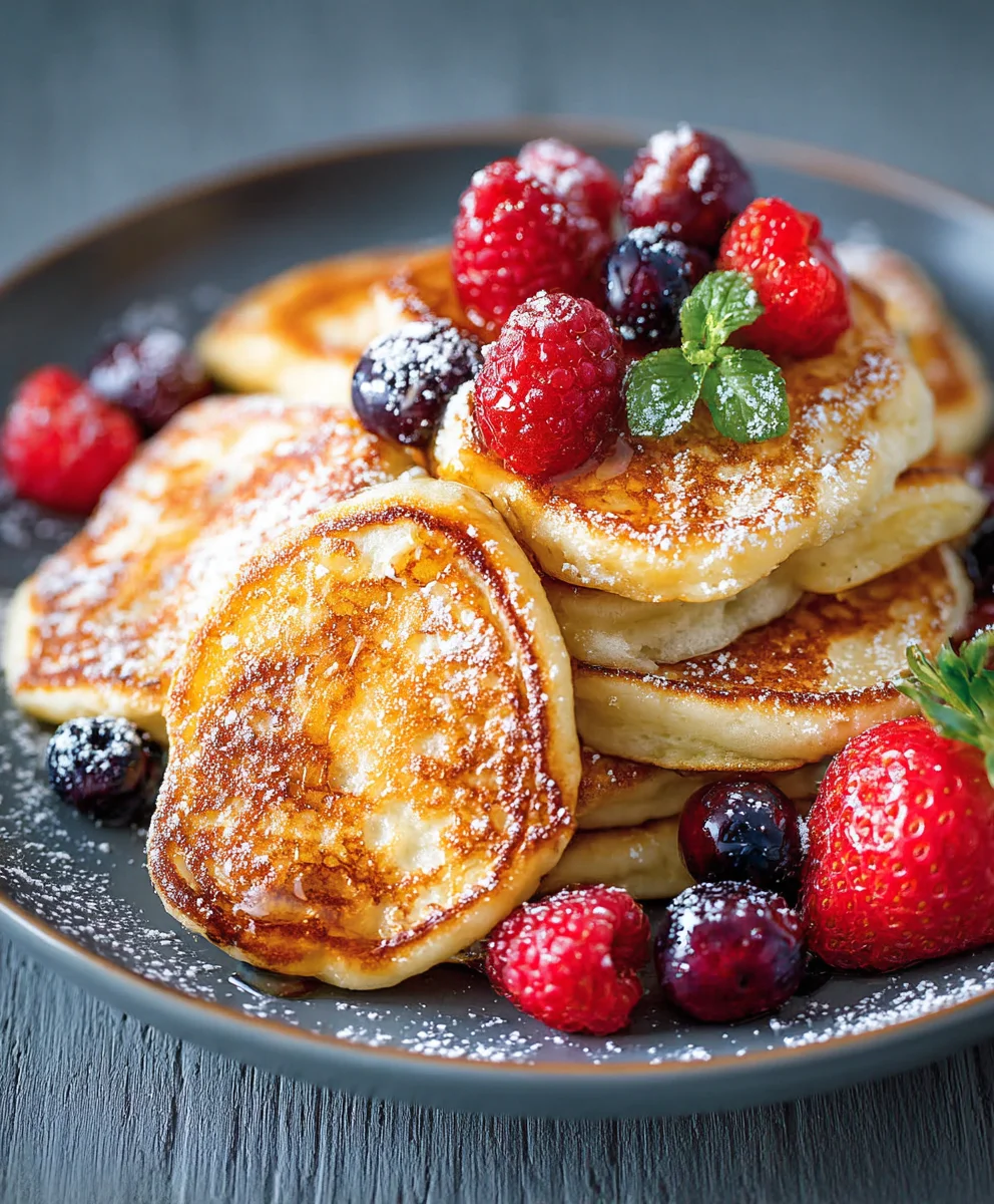 Fluffy Cottage Cheese Pancakes-Easy Delicious Breakfast