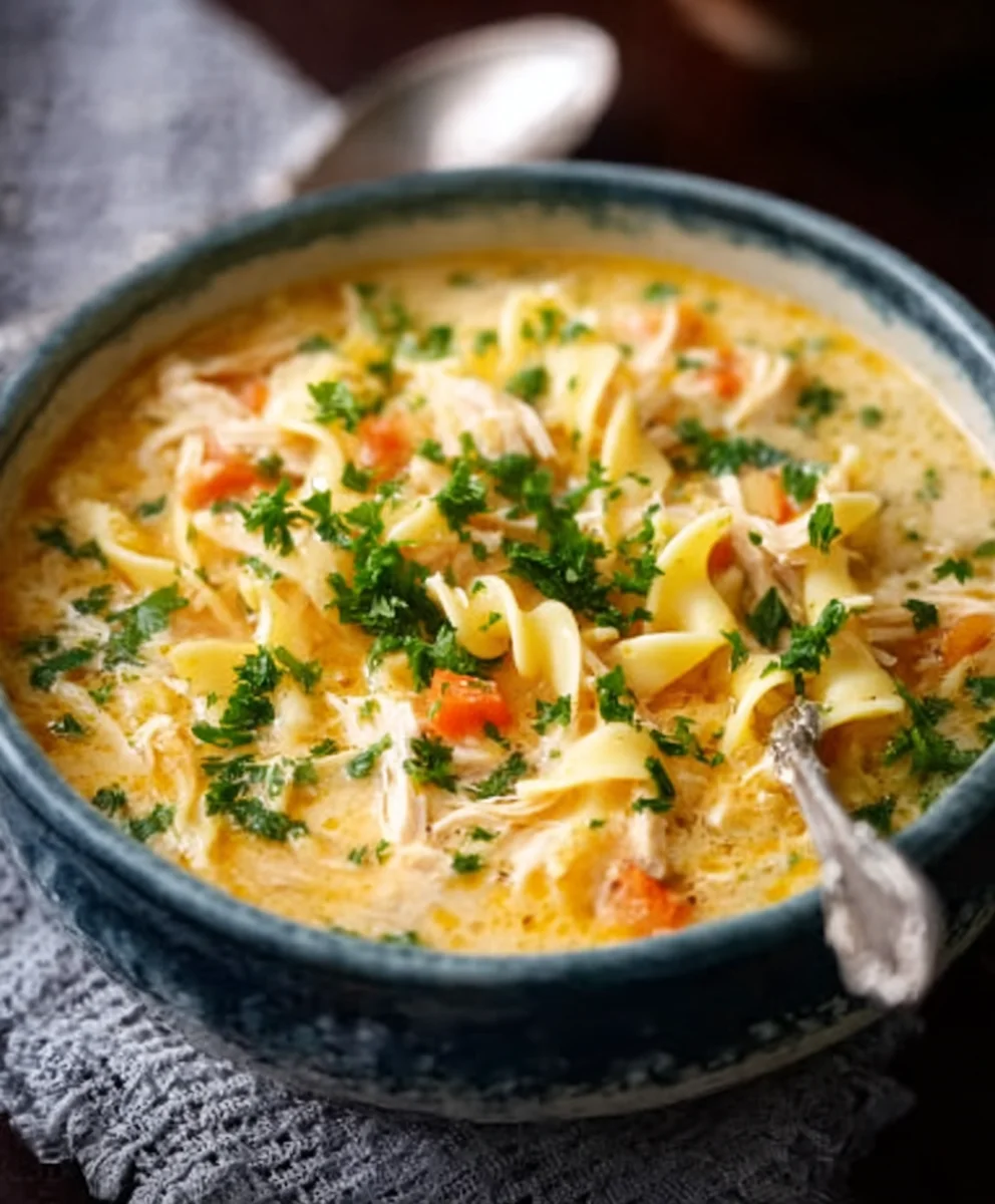 Crack Chicken Noodle Soup - Easy Hearty Comfort Food