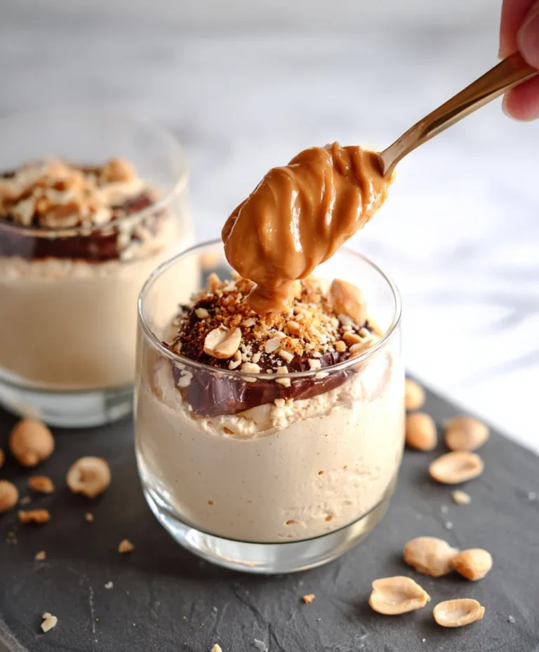 Cottage Cheese Peanut Butter Mousse-Easy Dessert