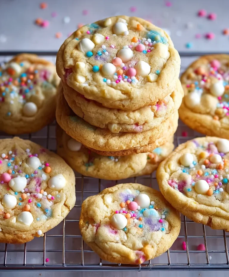 White Chocolate Confetti Cookies-Easy Fun Recipe