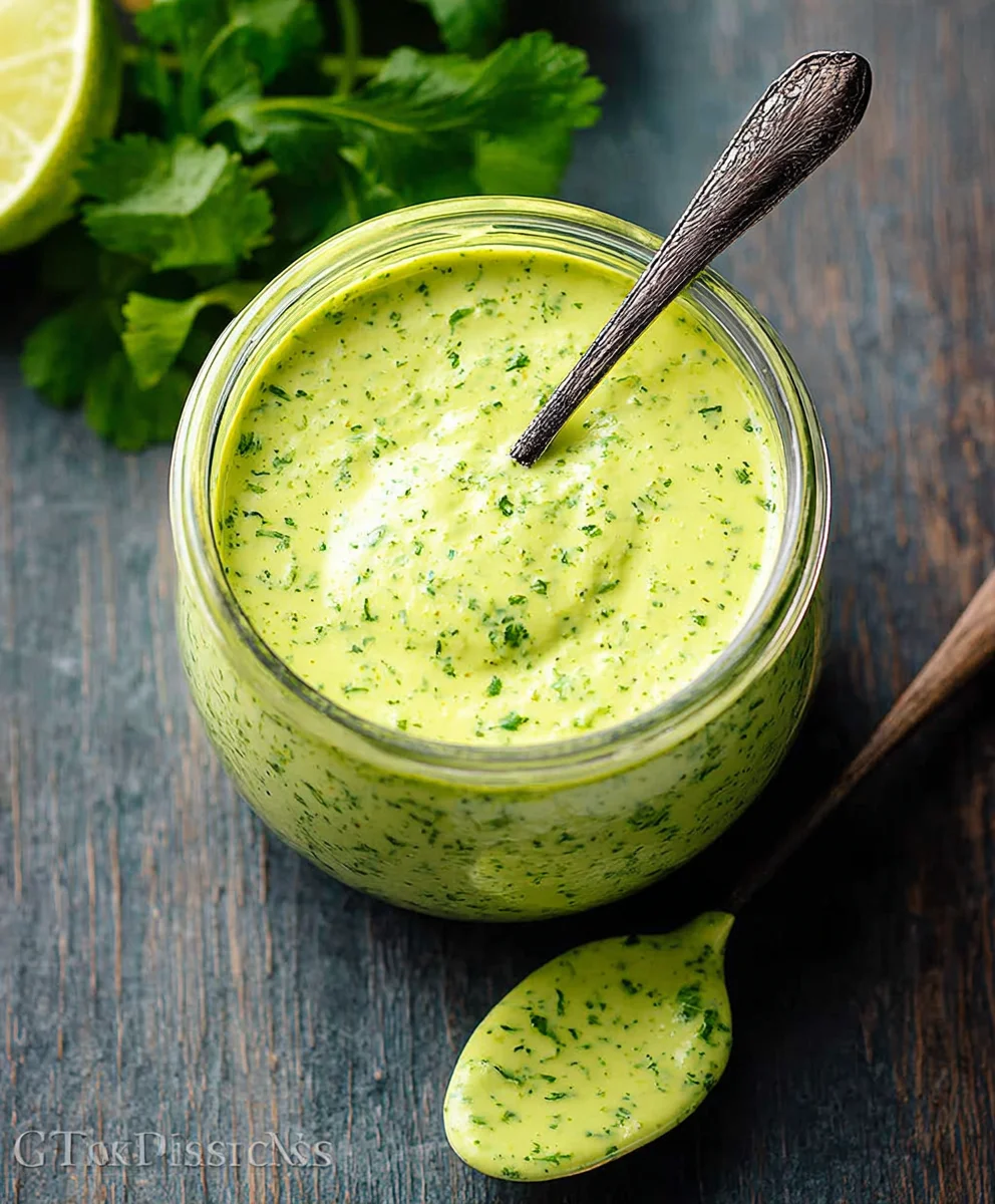 Zesty Cilantro Lime Sauce - Easy & Flavorful