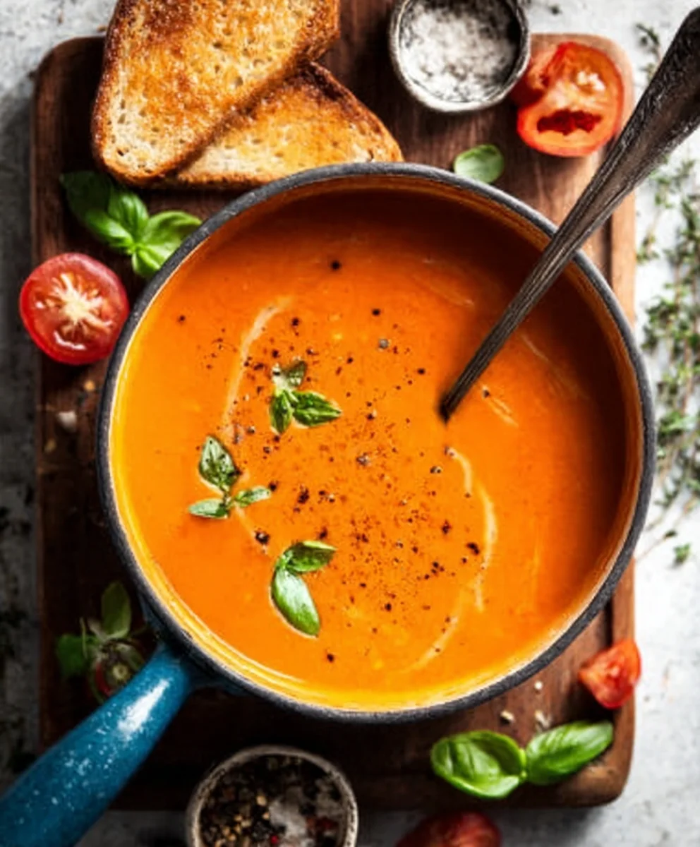 Creamy Tomato Soup Canned Tomatoes Winter Comfort