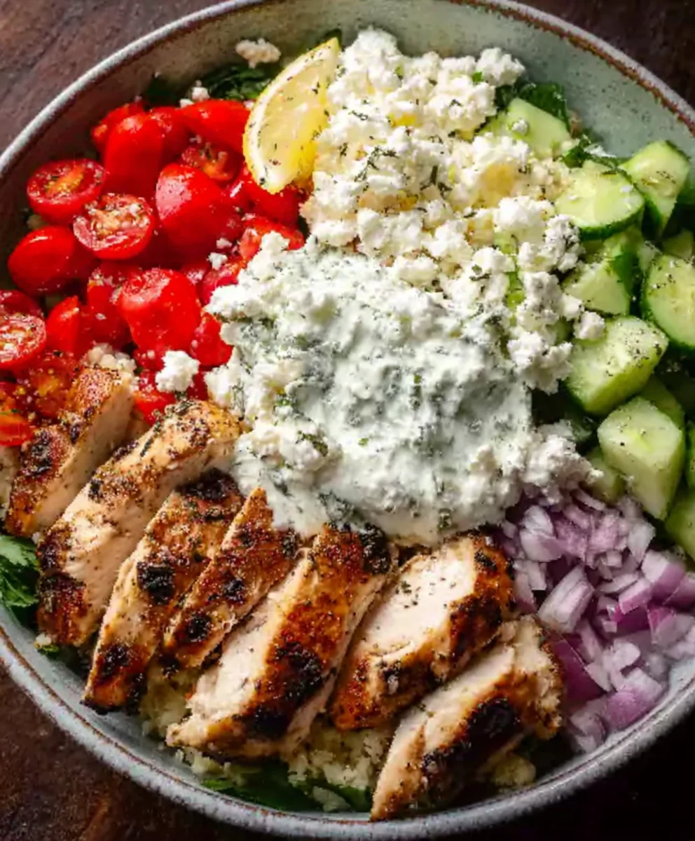 Easy Greek Chicken Bowls- Healthy & Flavorful Meal