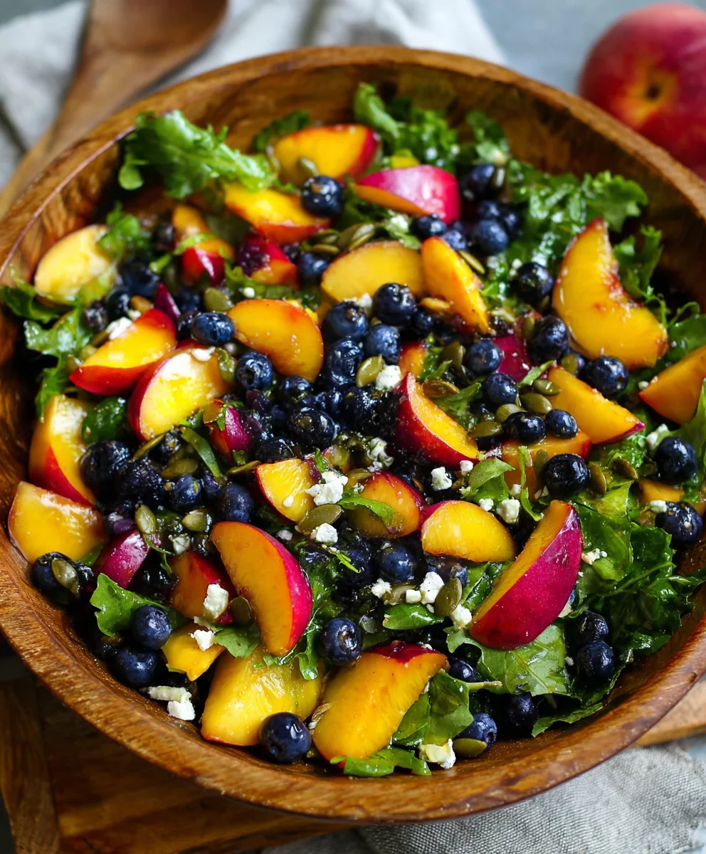 Summer Peach Blueberry Non-Non-Non-Alcoholic Alternativeic Non-Alcoholic Ale Salad