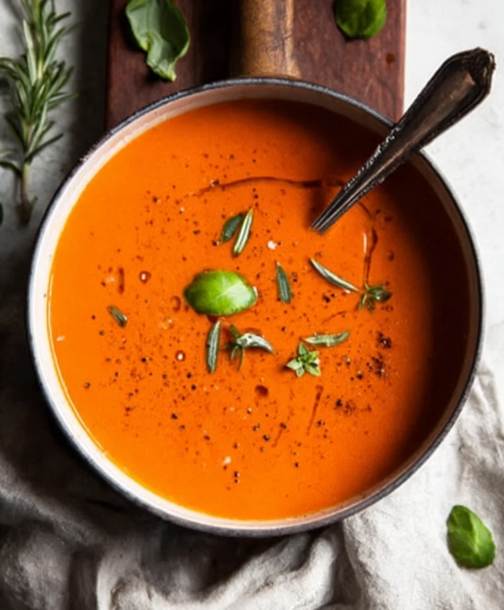 Creamy Tomato Soup Canned Tomatoes Winter Comfort