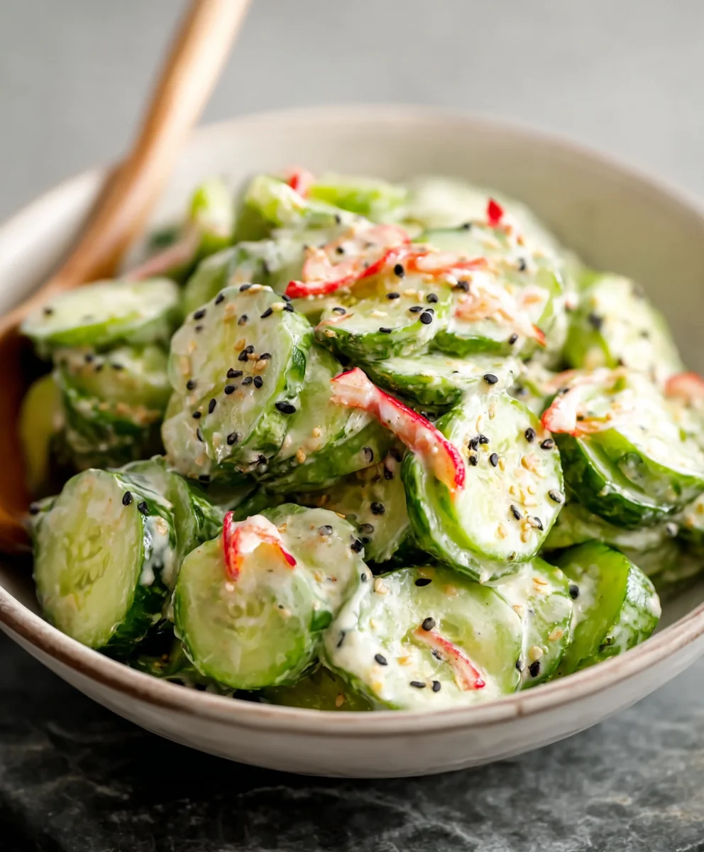 Easy California Roll Cucumber Salad - Fresh & Simple