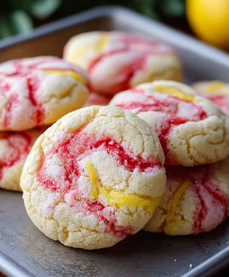 Strawberry Lemon Poundcake Cookies – Easy Recipe