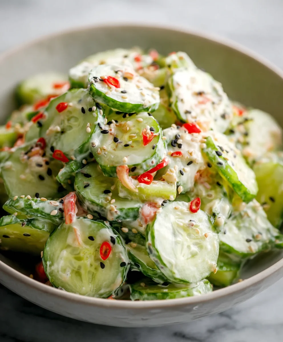 Easy California Roll Cucumber Salad - Fresh & Simple