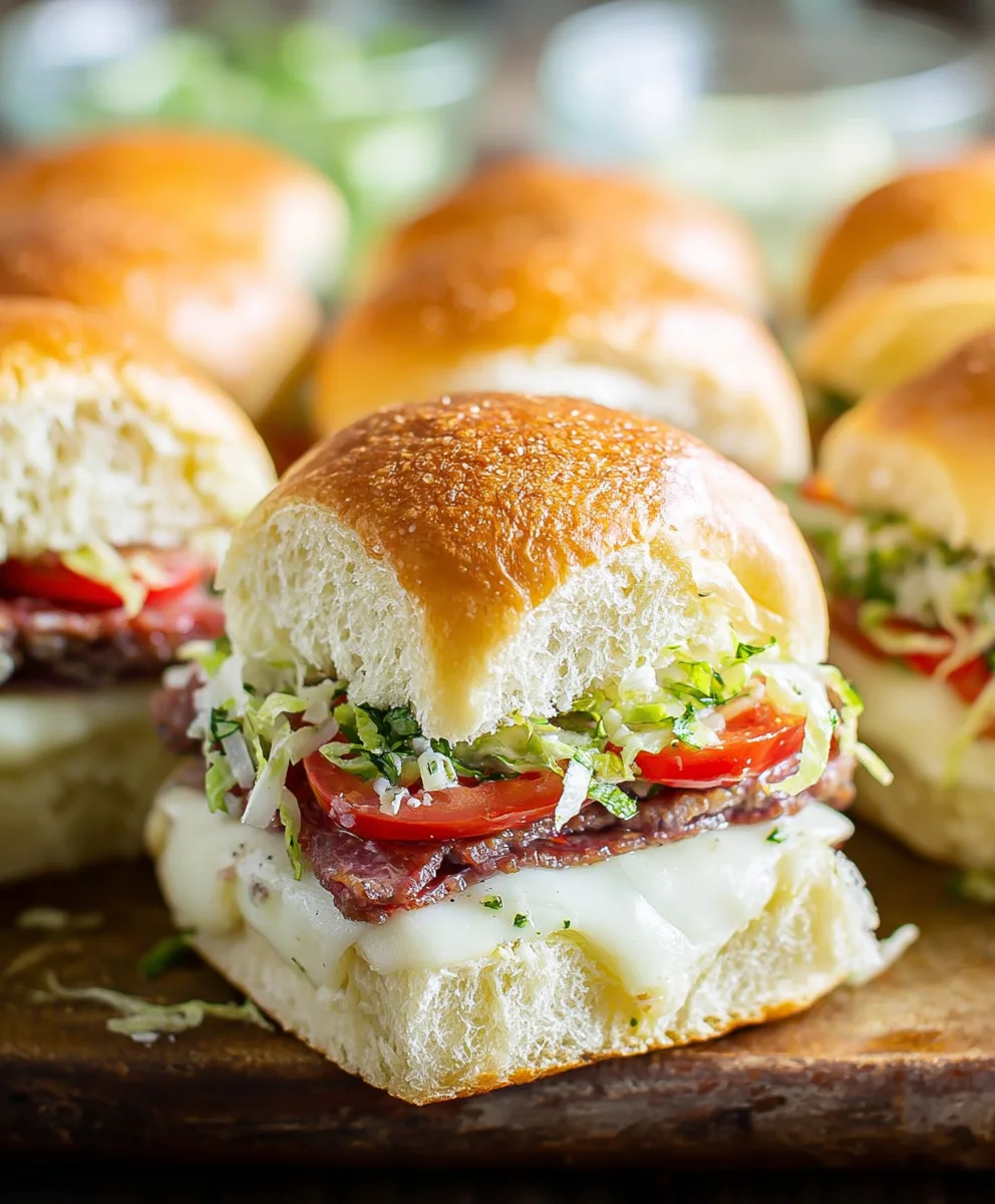 Beef Italian Grinder Sliders - Easy & Delicious Recipe
