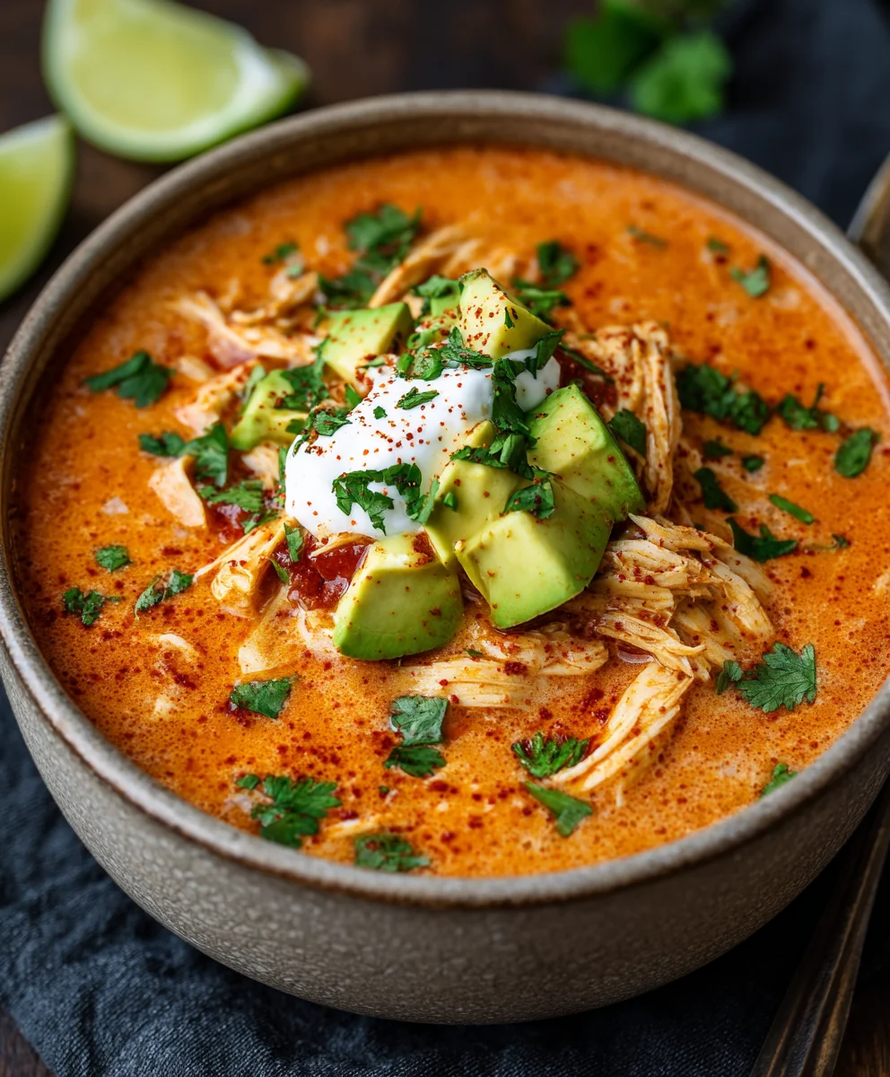 Creamy Chicken Enchilada Soup - Easy Comfort Food
