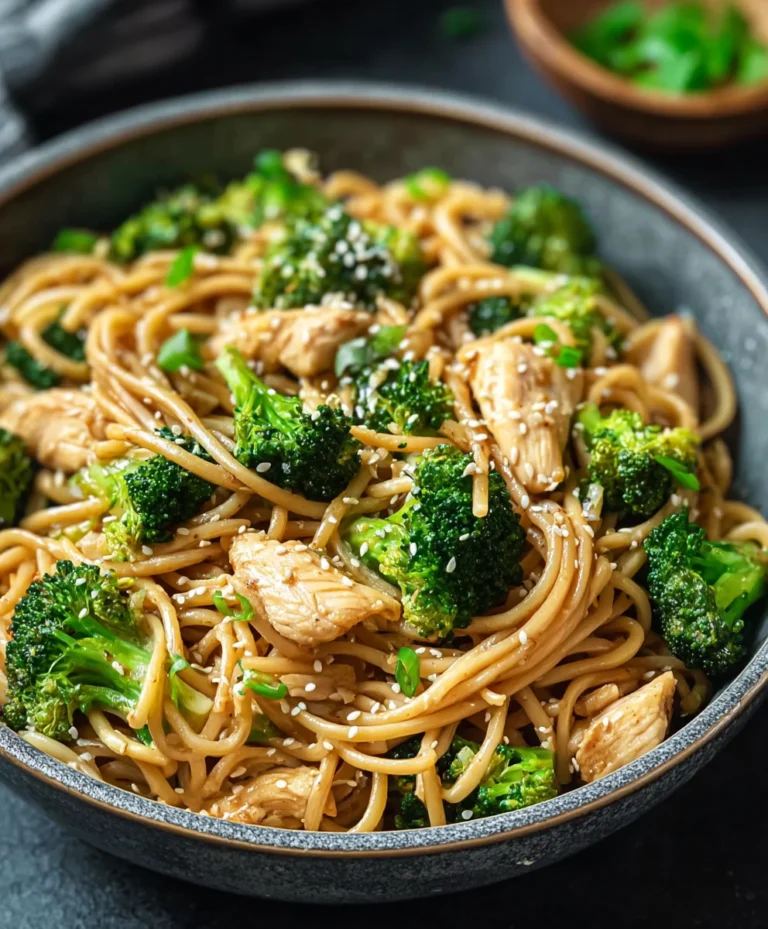 Healthy Sesame Noodles Chicken Broccoli Recipe