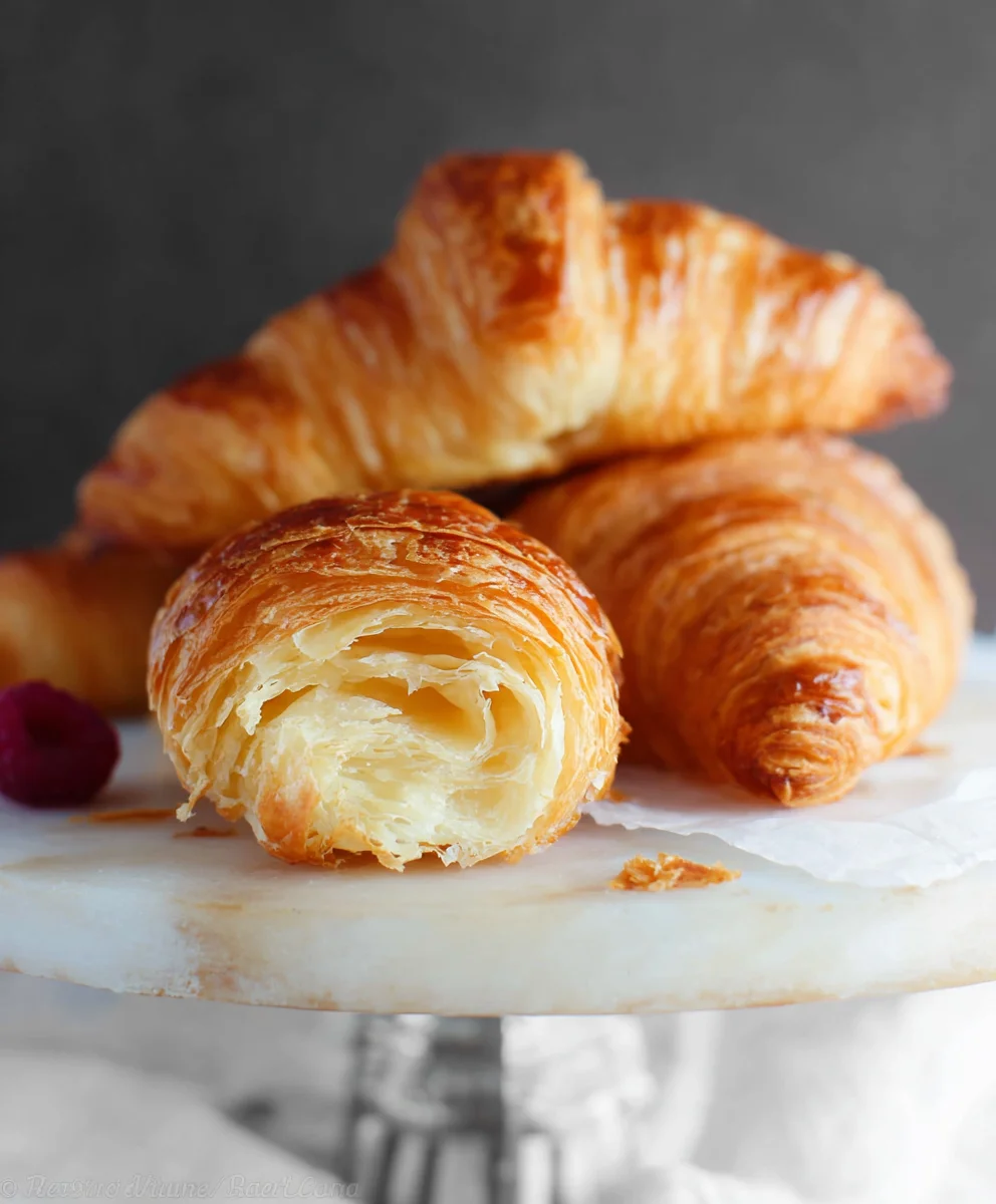 Flaky Homemade Croissants- Easy French Pastry Recipe