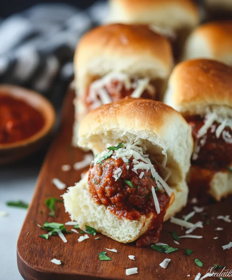 Juicy Beef Meatball Sliders- Easy Appetizer Recipe