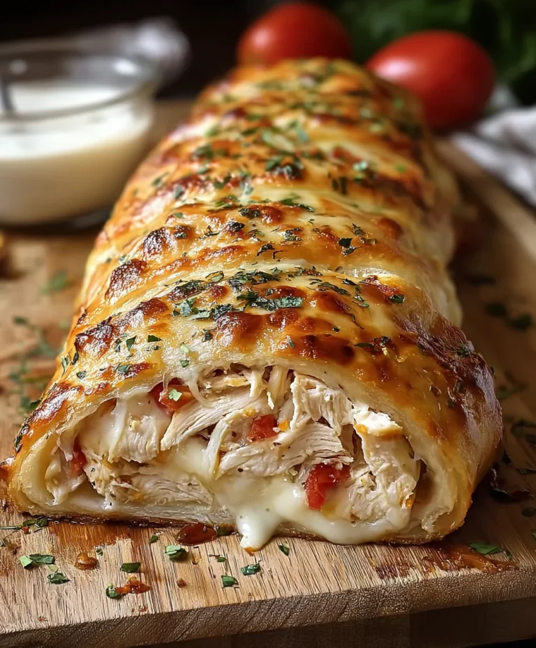 Chicken Ranch Stromboli – Easy & Delicious Recipe