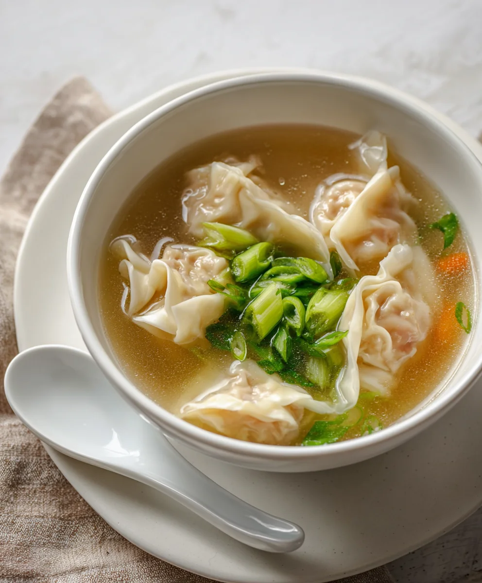 Easy Wonton Soup Recipe- Delicious Beef & Veggie