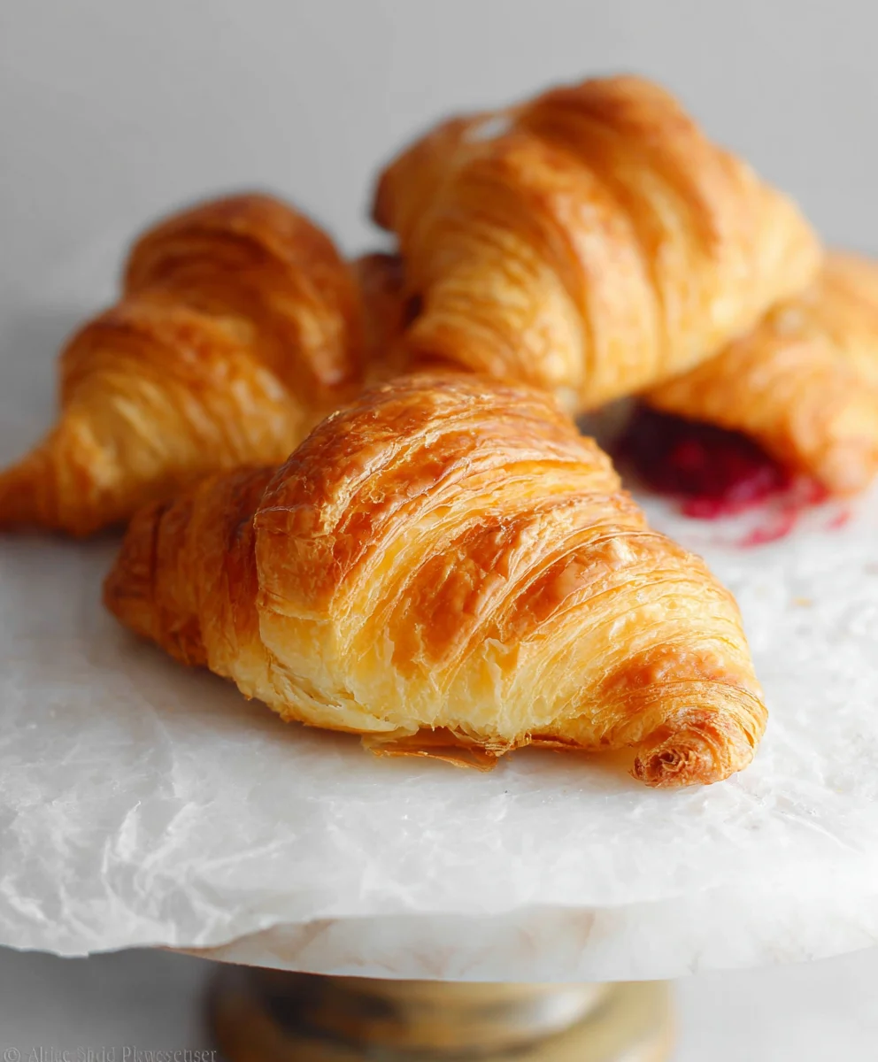 Flaky Homemade Croissants- Easy French Pastry Recipe