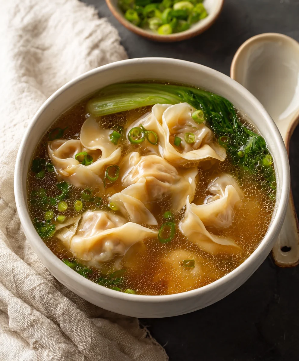 Easy Wonton Soup Recipe- Delicious Beef & Veggie