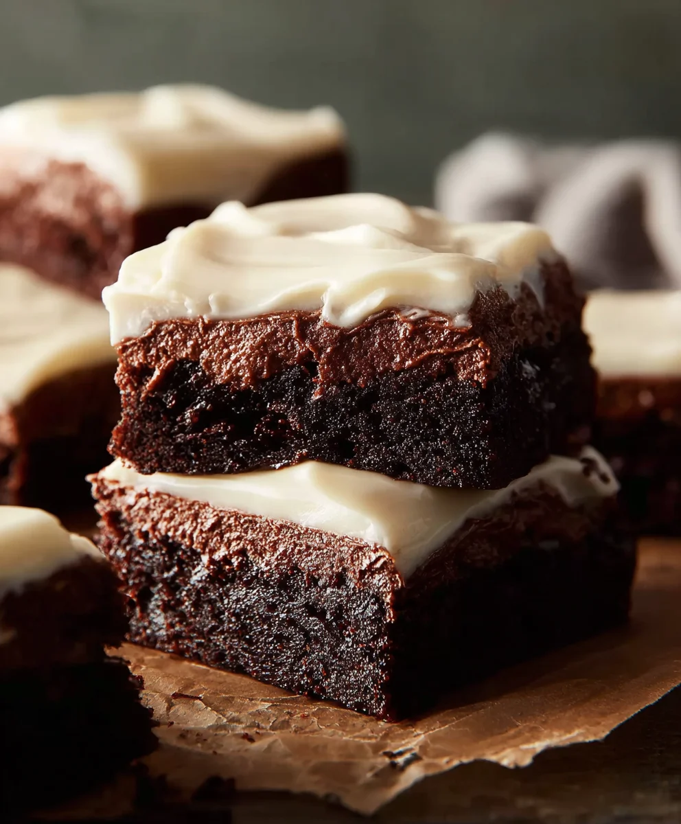 Decadent Brownies With Cream Cheese Frosting Recipe