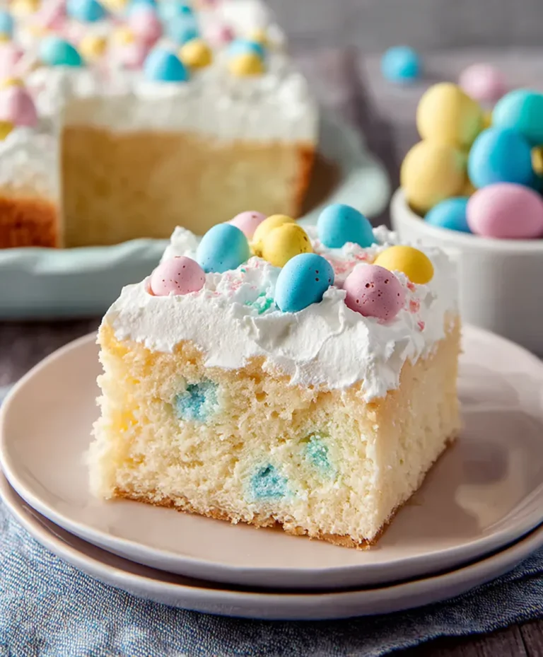 Easy Easter Poke Cake Recipe-Festive Delight