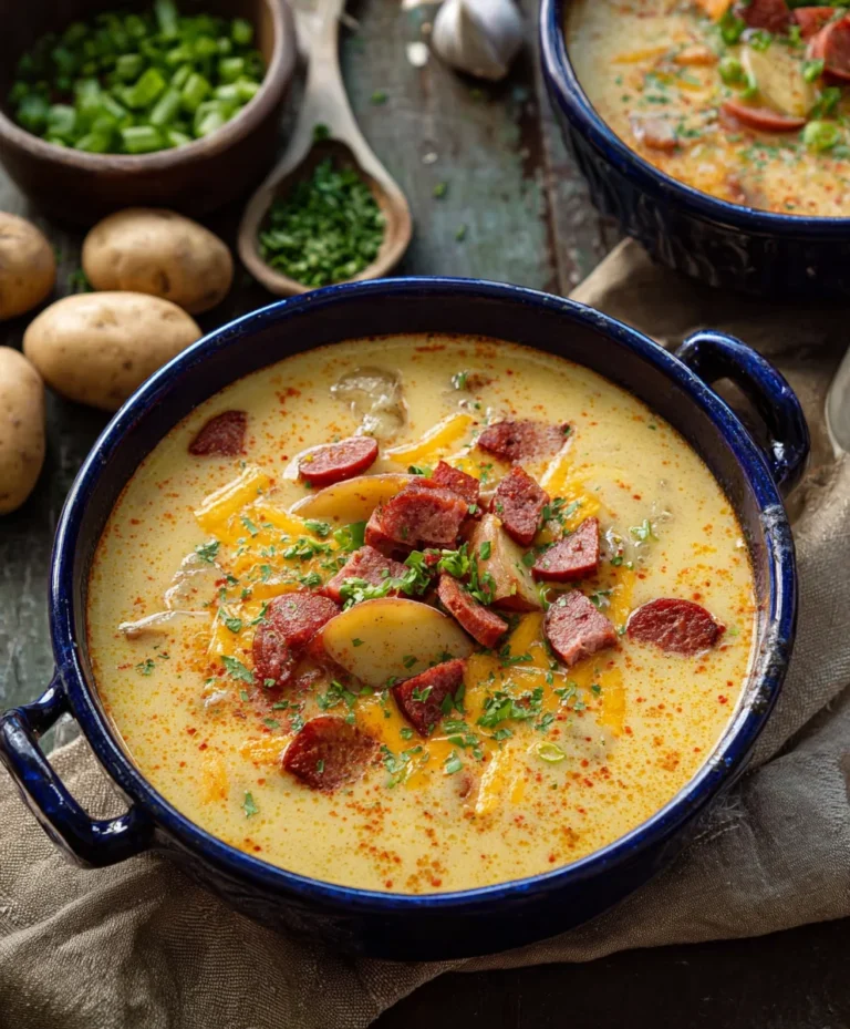 Spicy Cajun Potato Soup-Hearty & Flavorful Comfort