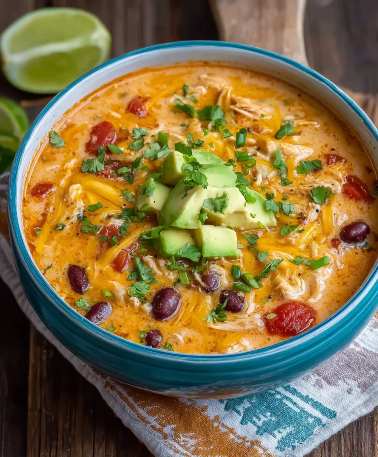 Easy Creamy Chicken Enchilada Soup Recipe