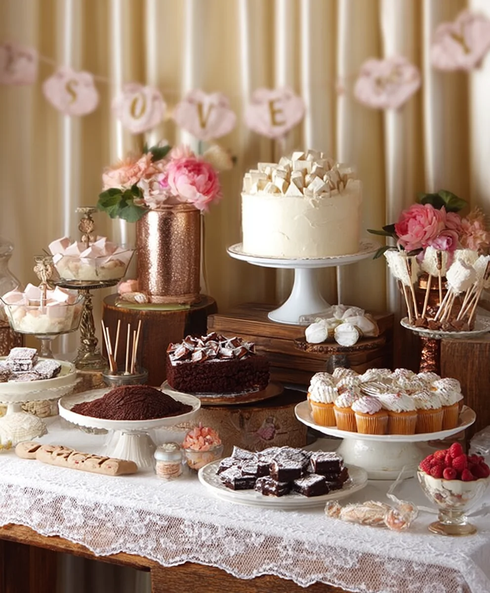 Vintage Wedding Dessert Table Ideas- Sweet Inspiration