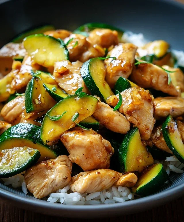 Chicken Zucchini Stir Fry