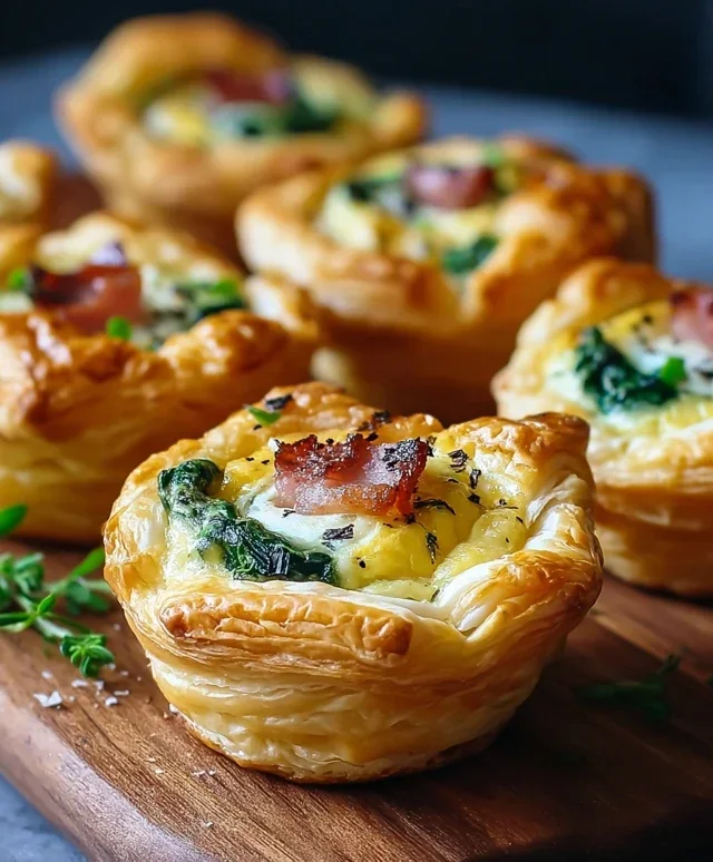 Savory Puff Pastry Cups