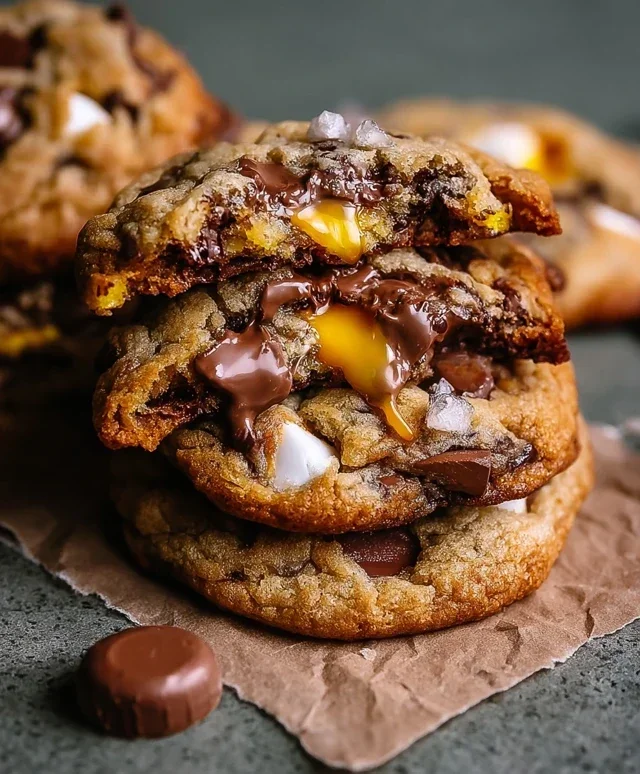 Brown Butter Cadbury Egg Cookies
