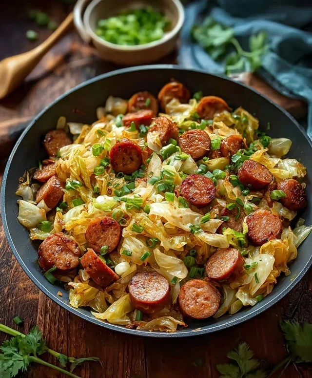 Easy Sausage and Cabbage Stir Fry