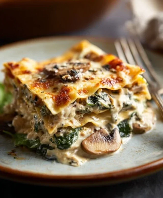 Mushroom And Spinach Lasagna Recipe