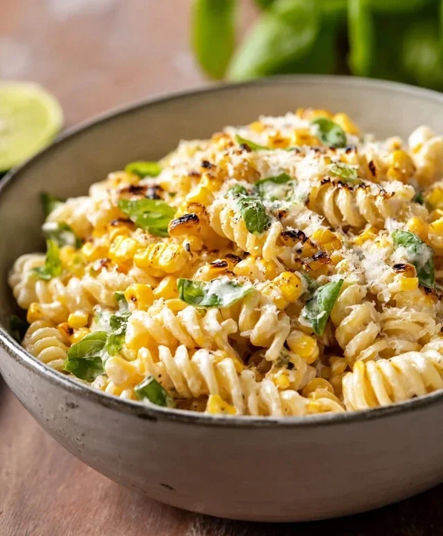 Creamy Street Corn Pasta Salad
