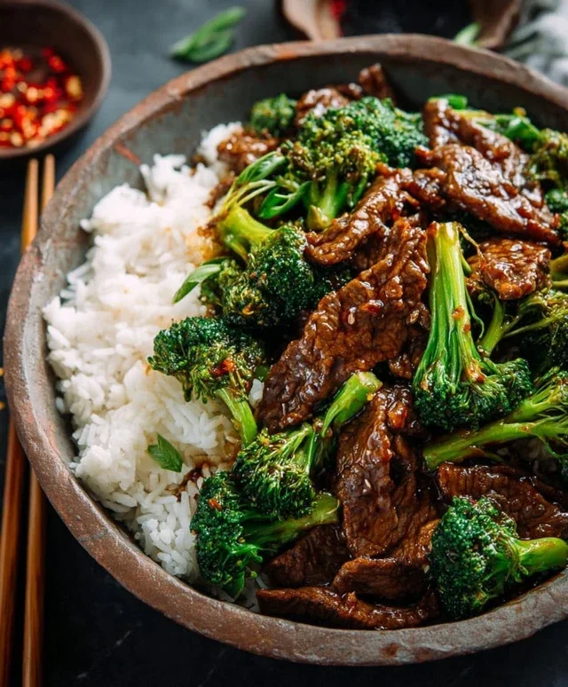 Chinese Beef and Broccoli (牛肉炒西兰花)
