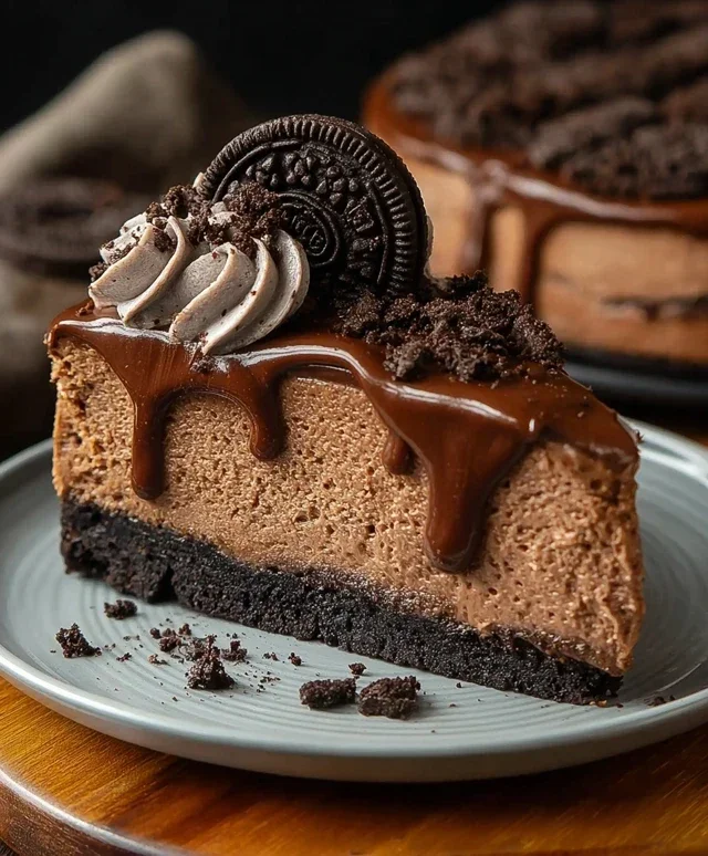No Bake Oreo Nutella Cheesecake
