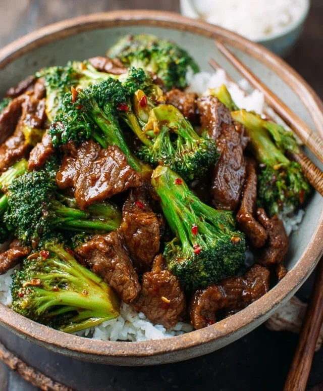Chinese Beef and Broccoli (牛肉炒西兰花)