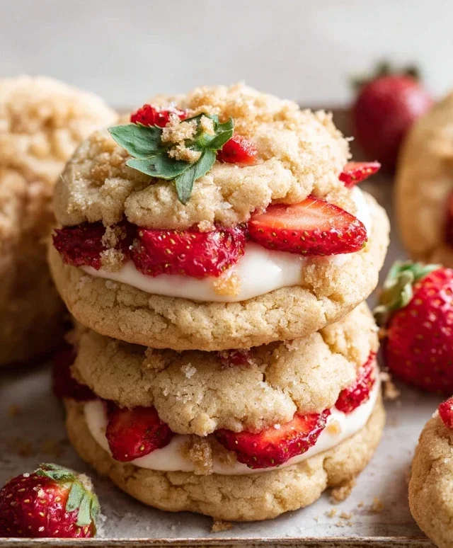 Strawberry Shortcake Cookies