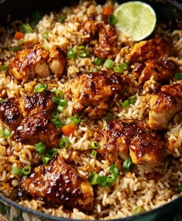 One-Pan Bold Honey BBQ Chicken Rice