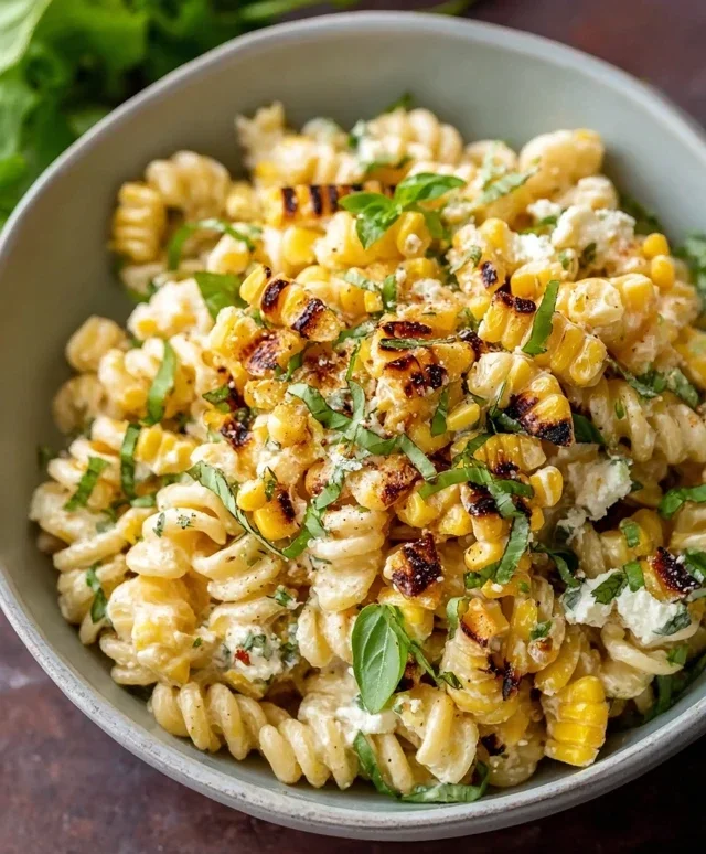 Creamy Street Corn Pasta Salad