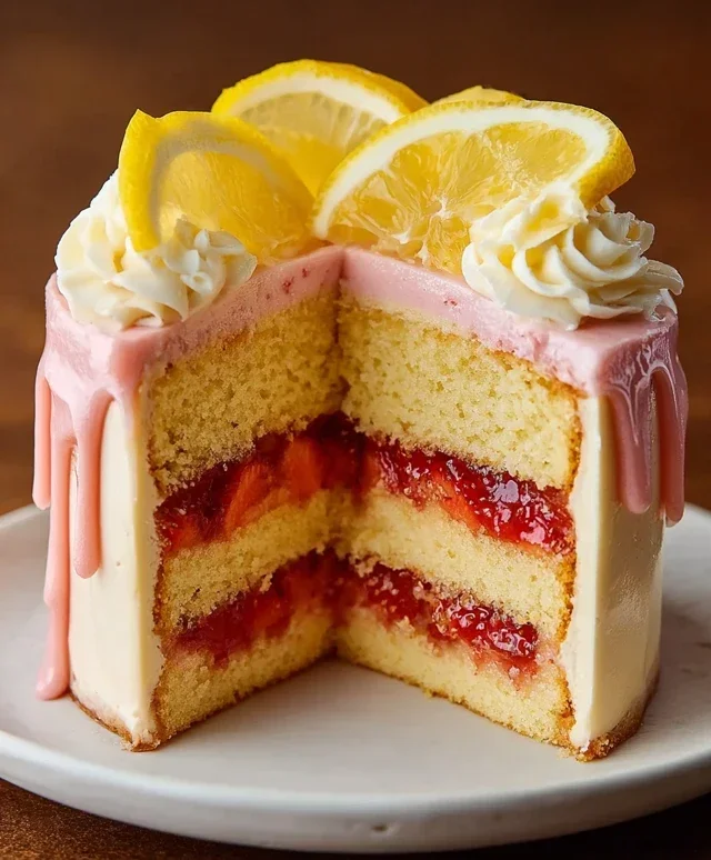 Strawberry Lemonade Cake