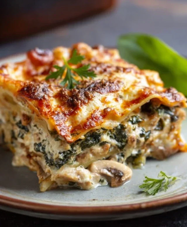 Mushroom And Spinach Lasagna Recipe