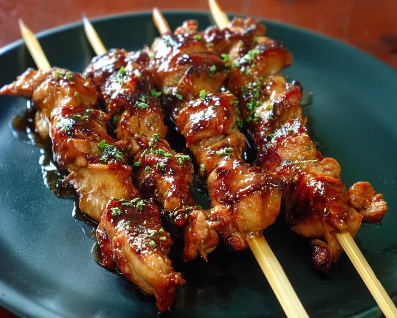 BBQ Beef Skewers with Filipino BBQ Marinade