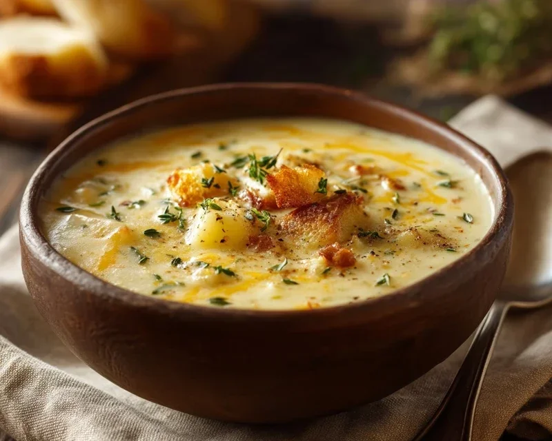 Broccoli Potato Cheese Soup Recipe