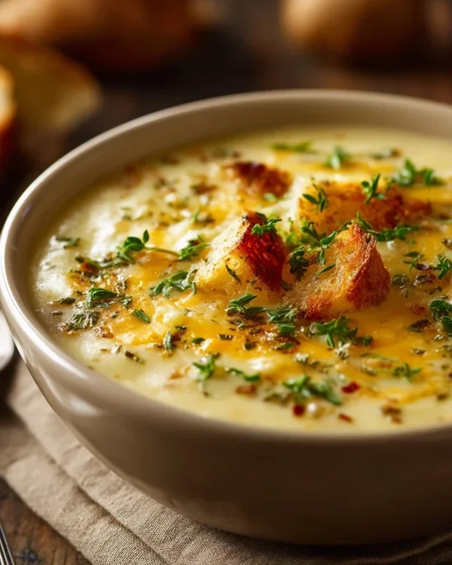 Broccoli Potato Cheese Soup Recipe