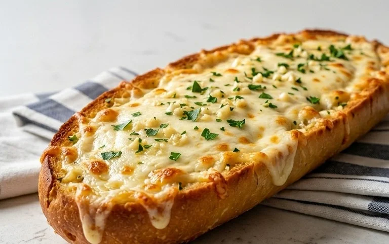BEST CHEESY GARLIC BREAD RECIPE