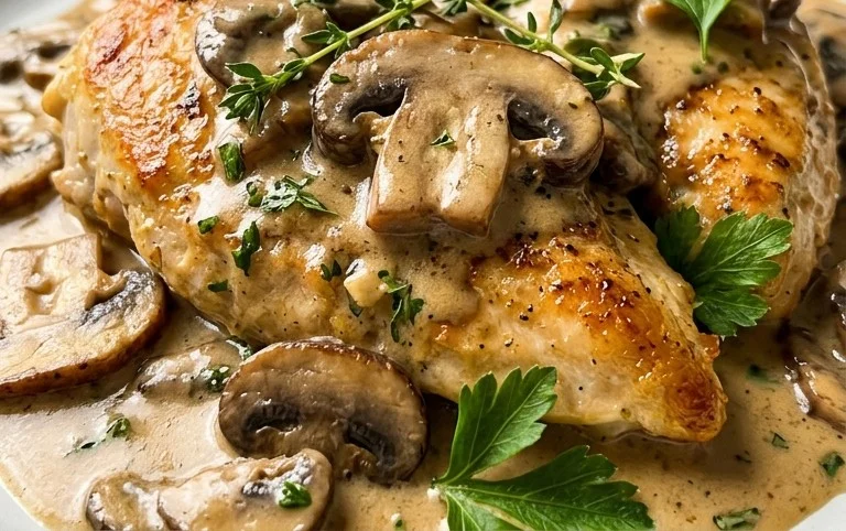 Creamy Mushroom Chicken Recipe