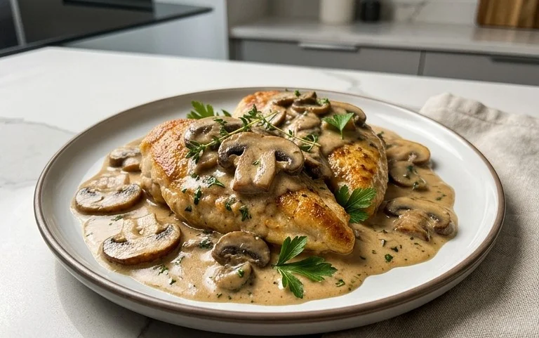 Creamy Mushroom Chicken Recipe