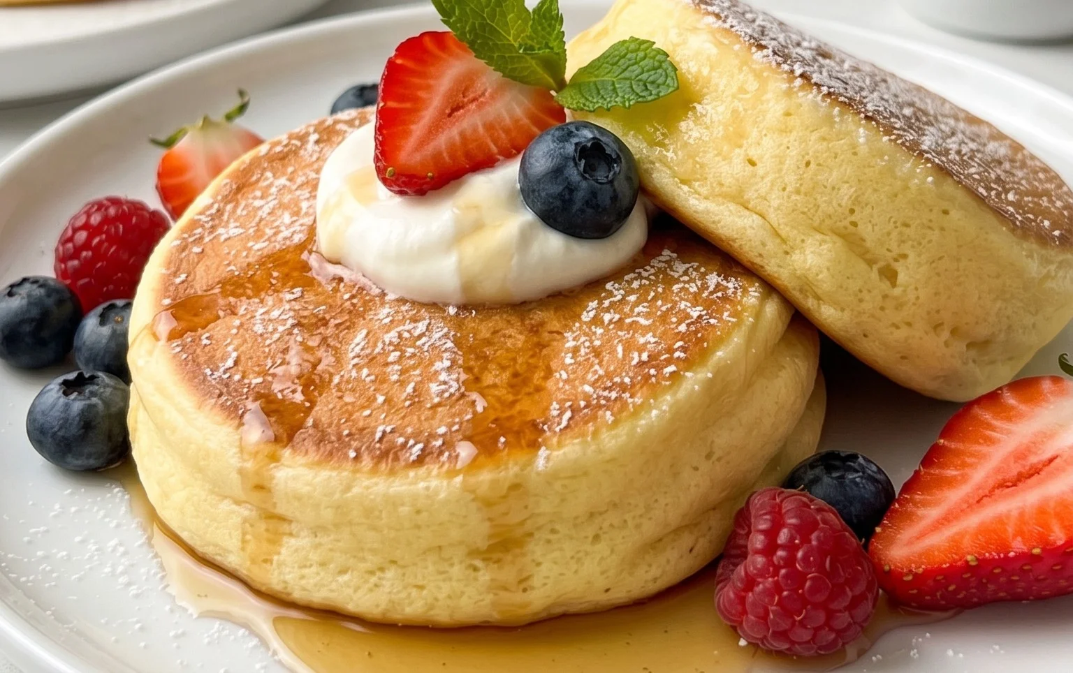 Fluffy Japanese Soufflé Pancakes