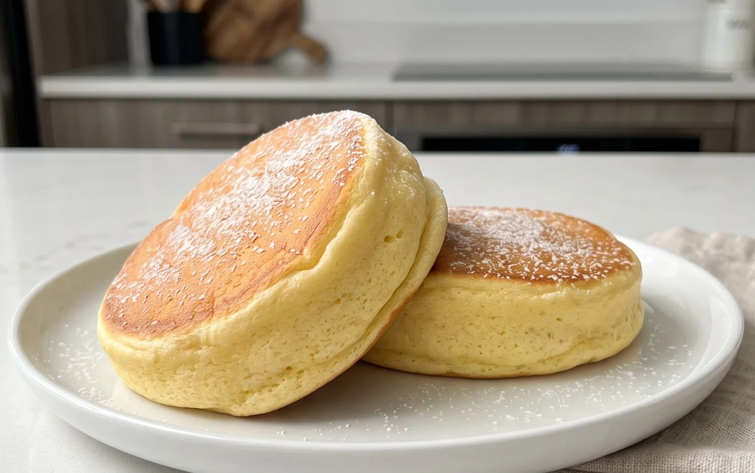 Fluffy Japanese Soufflé Pancakes